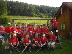 Nordic-Walking-Gruppe beim Halbmarathon in Dautmergen